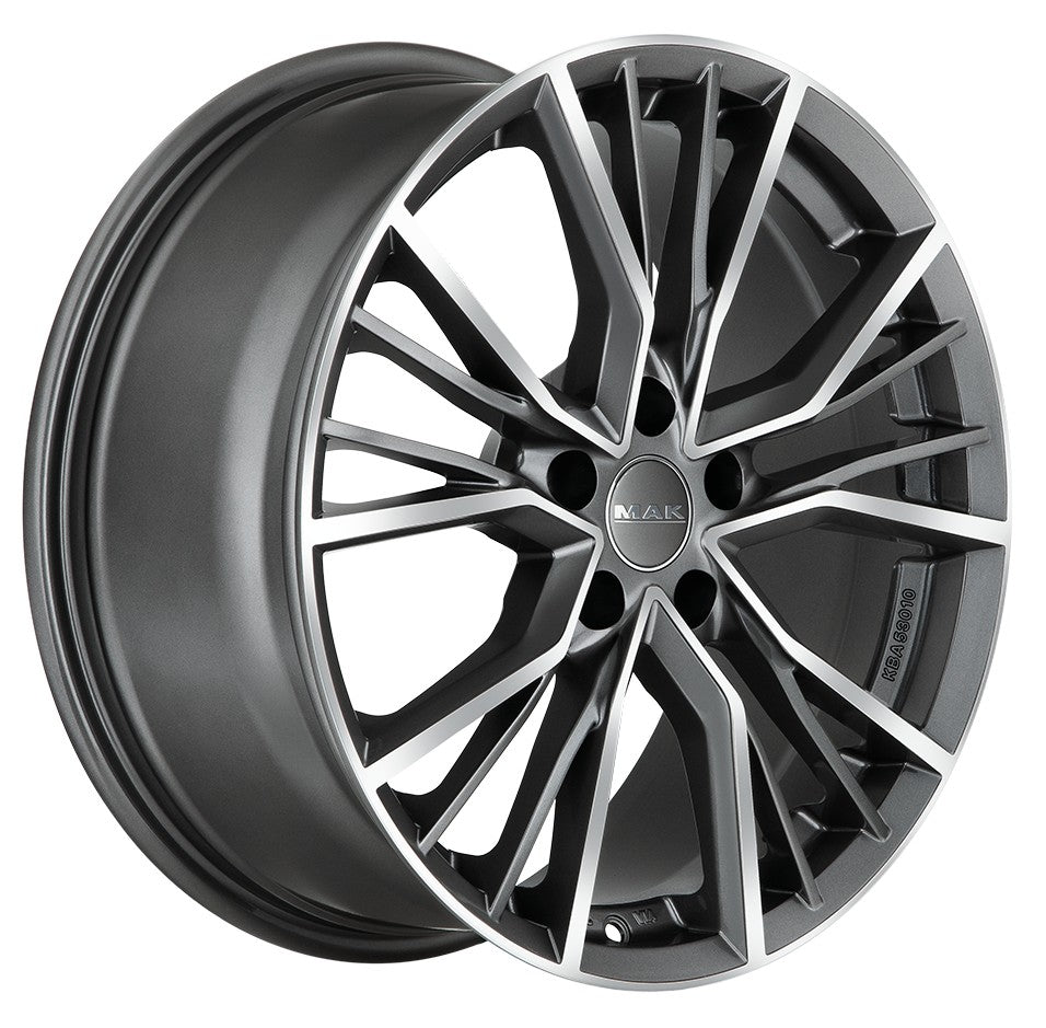 Mak Union gun metallic mirror Alufelge 8.5x21 Zoll ET33 LK 5x112 ML66.45 – Bild 3