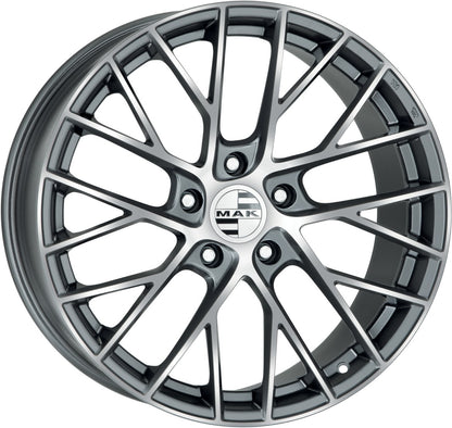 Mak Monaco gun metallic mirror Alufelge 8.5x19 Zoll ET55 LK 5x130 ML71.6