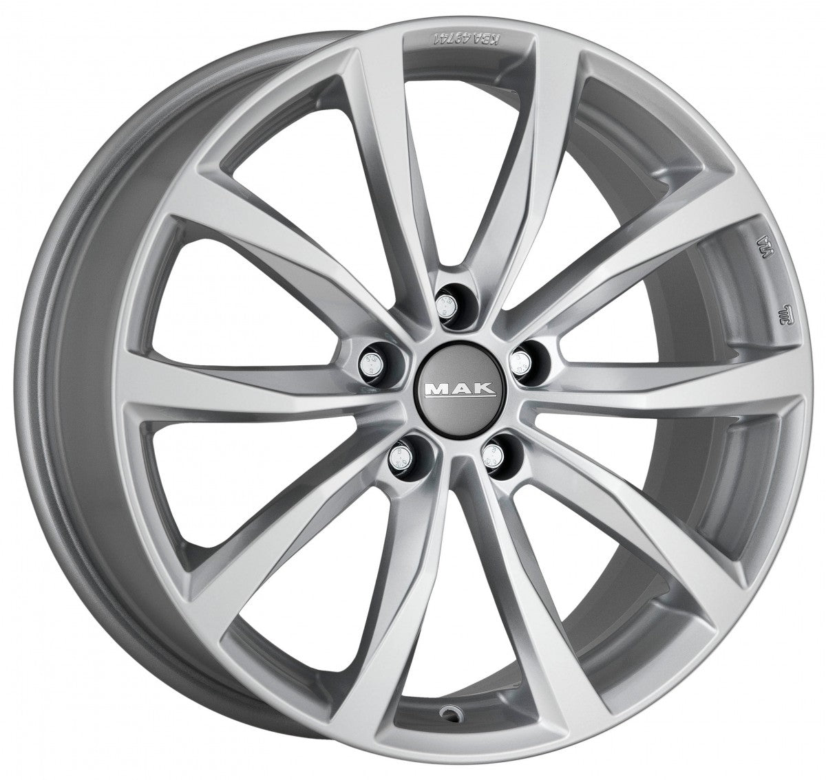 Mak Wolf silver Alufelge 6.5x16 Zoll ET32 LK 5x114.3 ML76