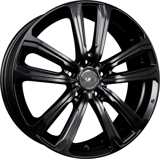 Mak Magma Matt Black Alufelge 7x18 Zoll ET55 LK 5x114.3 ML64.1 – Bild 2