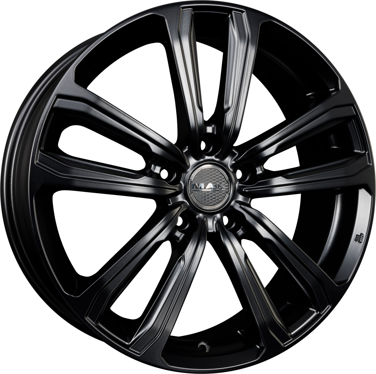 Mak Magma Matt Black Alufelge 7x18 Zoll ET55 LK 5x114.3 ML64.1 – Bild 2
