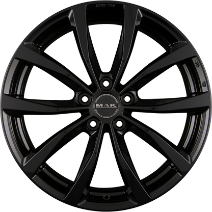 Mak Wolf gloss black Alufelge 7.5x18 Zoll ET42 LK 5x112 ML76 – Bild 3
