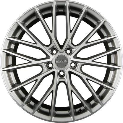 Mak Speciale Graphite Mirror Face Alufelge 9.5x20 Zoll ET41 LK 5x112 ML66.6