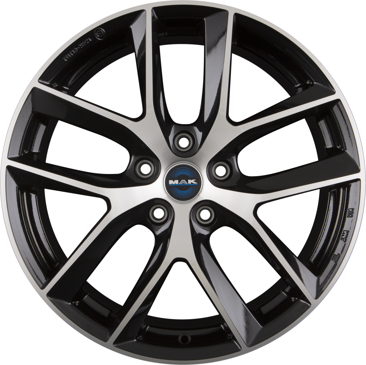 Mak Voltage Black Mirror Face Alufelge 8x19 Zoll ET40 LK 5x120 ML64.1