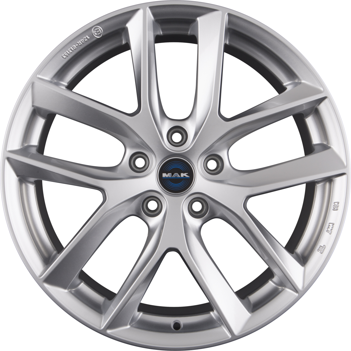 Mak Voltage Silver Alufelge 8.5x18 Zoll ET40 LK 5x114.3 ML64.1
