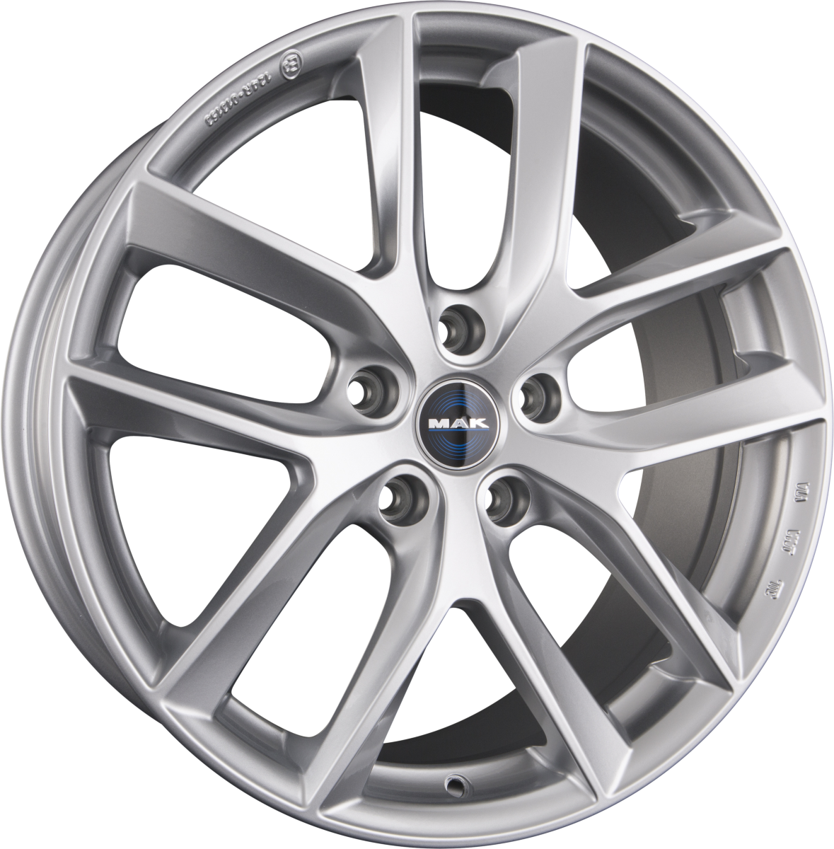 Mak Voltage Silver Alufelge 8.5x19 Zoll ET40 LK 5x114.3 ML64.1 – Bild 2