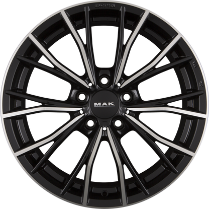 Mak Mark black mirror Alufelge 8x17 Zoll ET43 LK 5x120 ML72.6 – Bild 3