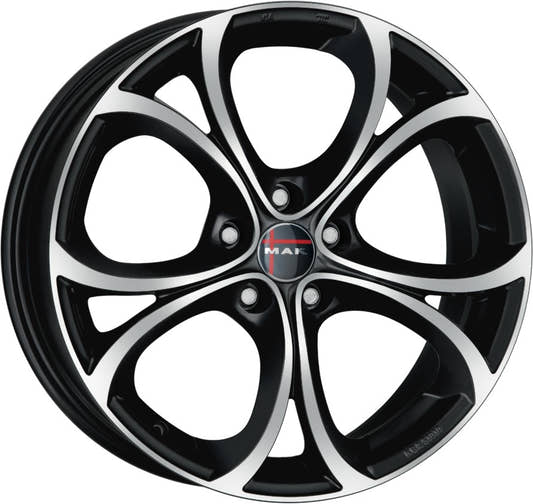 Mak Lario black mirror Alufelge 8x18 Zoll ET34 LK 5x110 ML65.1