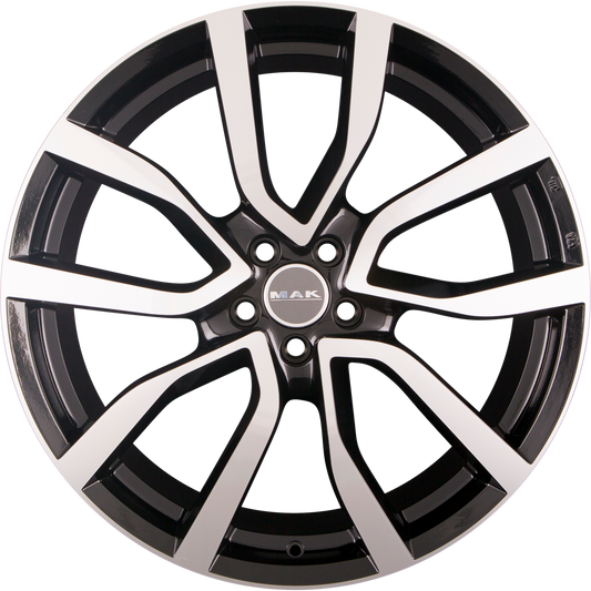 Mak Midlands Black Mirror Face Alufelge 9.5x21 Zoll ET35 LK 5x112 ML66.6