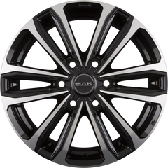 Mak Safari 6 Black Mirror Alufelge 7.5x18 Zoll ET38 LK 6x139.7 ML67.1