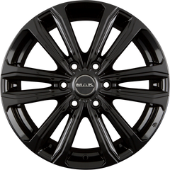 Mak Safari 6 Gloss Black Alufelge 7.5x18 Zoll ET38 LK 6x139.7 ML67.1
