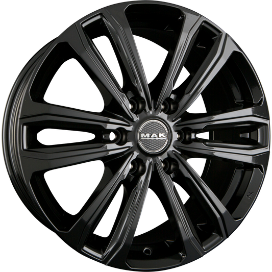 Mak Safari 6 Gloss Black Alufelge 7.5x18 Zoll ET38 LK 6x139.7 ML67.1 – Bild 2
