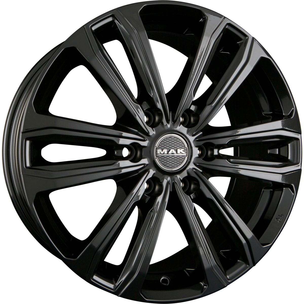 Mak Safari 6 Gloss Black Alufelge 7.5x18 Zoll ET38 LK 6x139.7 ML67.1 – Bild 2
