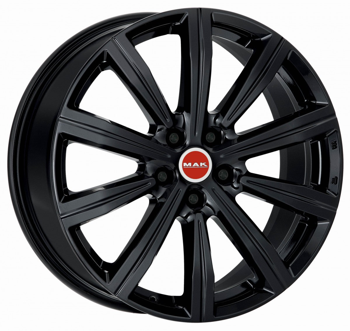 Mak Birmingham gloss black Alufelge 8.5x20 Zoll ET43 LK 5x120 ML72.6