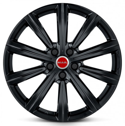 Mak Birmingham gloss black Alufelge 9.5x22 Zoll ET43 LK 5x120 ML72.6 – Bild 2