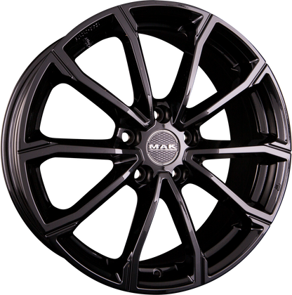 Mak Davinci Gloss Black Alufelge 7x17 Zoll ET45 LK 5x100 ML57.1 – Bild 2