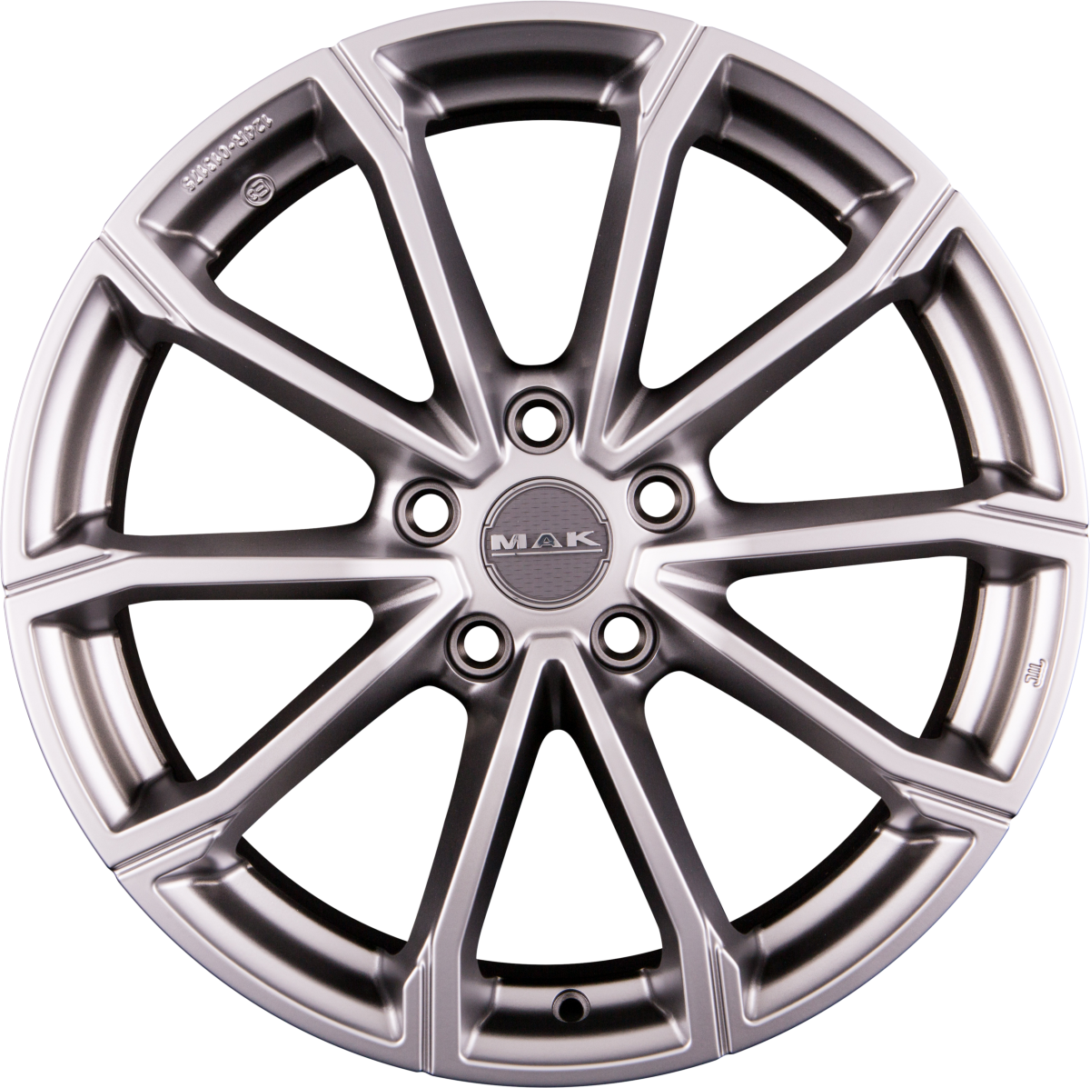 Mak DaVinci matt titan Alufelge 7x17 Zoll ET40 LK 5x112 ML57.1 – Bild 4