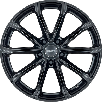 Mak DaVinci gloss black Alufelge 6.5x17 Zoll ET43 LK 5x112 ML57.1 – Bild 2