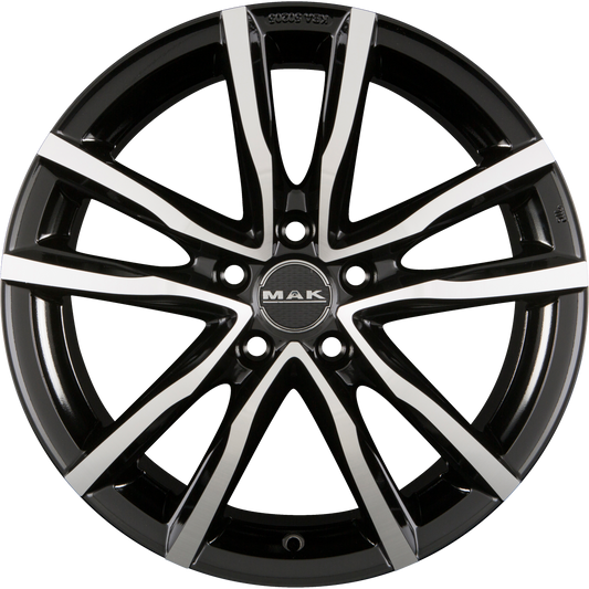 Mak Milano 5 Black Mirror Face Alufelge 6x16 Zoll ET50 LK 5x100 ML54.1