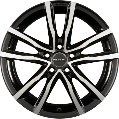 Mak Milano 5 Black Mirror Face Alufelge 6x16 Zoll ET50 LK 5x100 ML54.1