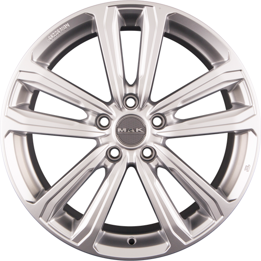 Mak Magma Silver Alufelge 7x17 Zoll ET50 LK 5x114.3 ML67.1