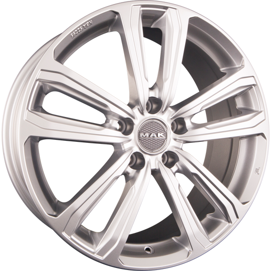 Mak Magma Silver Alufelge 7x17 Zoll ET50 LK 5x114.3 ML67.1 – Bild 2
