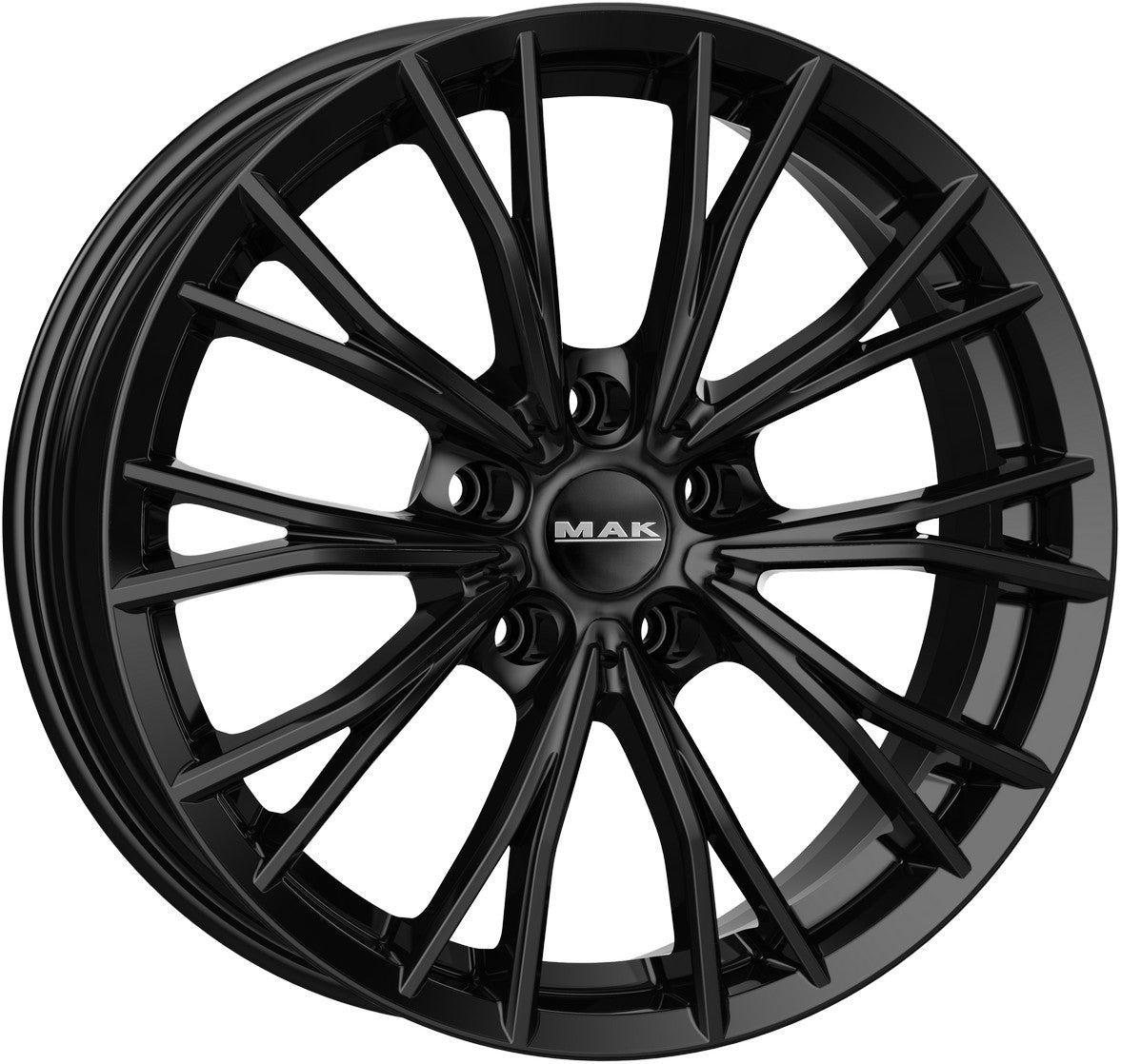 Mak Mark gloss black Alufelge 8x20 Zoll ET51 LK 5x112 ML66.6