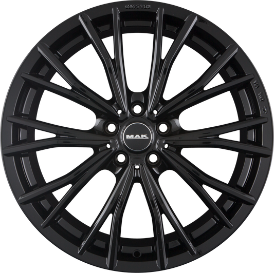 Mak Mark Gloss Black Alufelge 8x19 Zoll ET36 LK 5x120 ML72.6