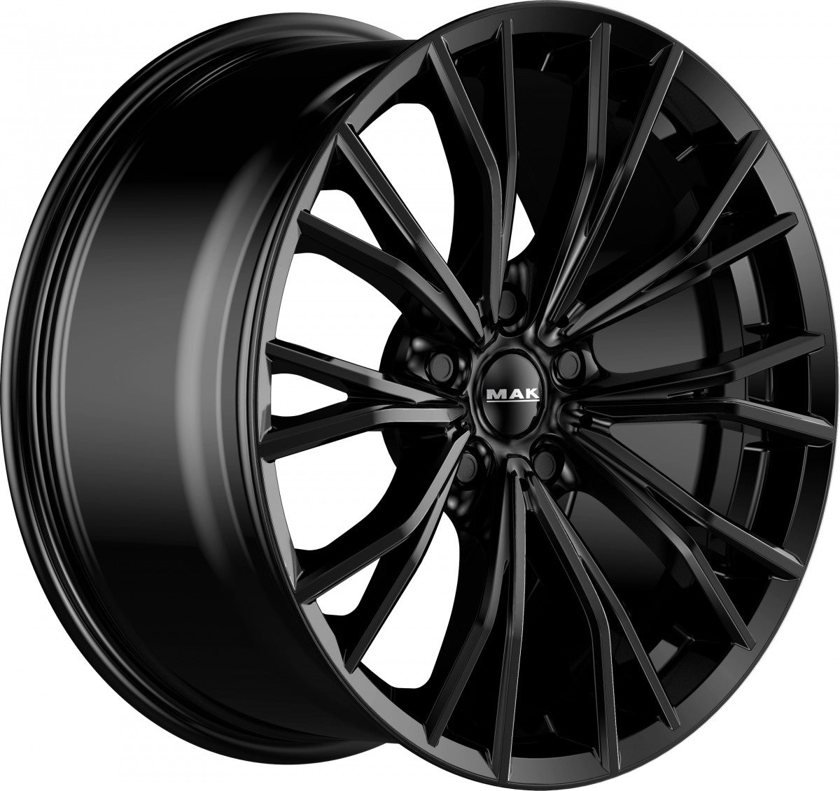 Mak Mark-D gloss black Alufelge 9.5x19 Zoll ET39 LK 5x120 ML72.6 – Bild 3