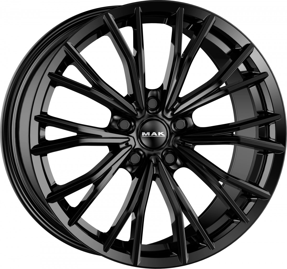 Mak Mark-D gloss black Alufelge 9.5x19 Zoll ET44 LK 5x112 ML66.6