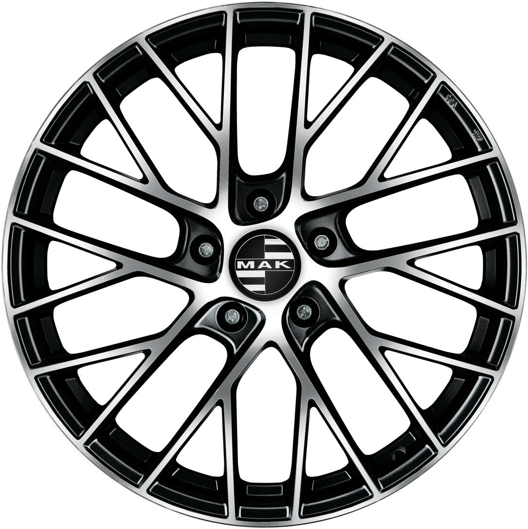 Mak Monaco black mirror Alufelge 8.5x19 Zoll ET46 LK 5x112 ML57.1 – Bild 2