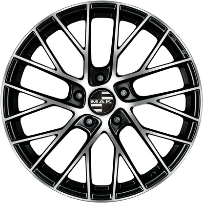 Mak Monaco black mirror Alufelge 8.5x19 Zoll ET46 LK 5x112 ML57.1 – Bild 2