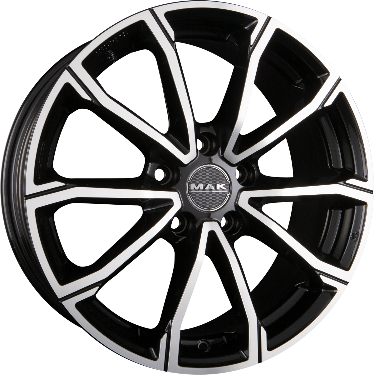 Mak Davinci Black Mirror Face Alufelge 8x18 Zoll ET40 LK 5x112 ML57.1 – Bild 2