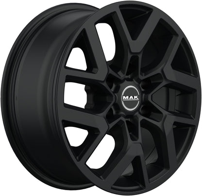 Mak Gravel matt black Alufelge 7.5x17 Zoll ET50 LK 6x139.7 ML93.1 – Bild 3