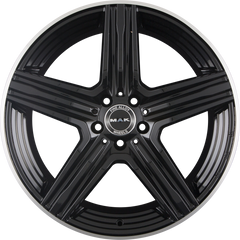 Mak Lewis Gloss Black Mirror Ring Alufelge 9.5x20 Zoll ET50 LK 5x112 ML66.6