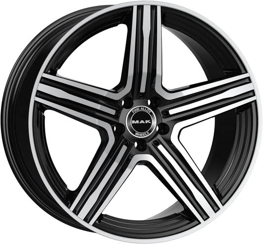 Mak Lewis-D black mirror Alufelge 11x21 Zoll ET55 LK 5x112 ML66.6
