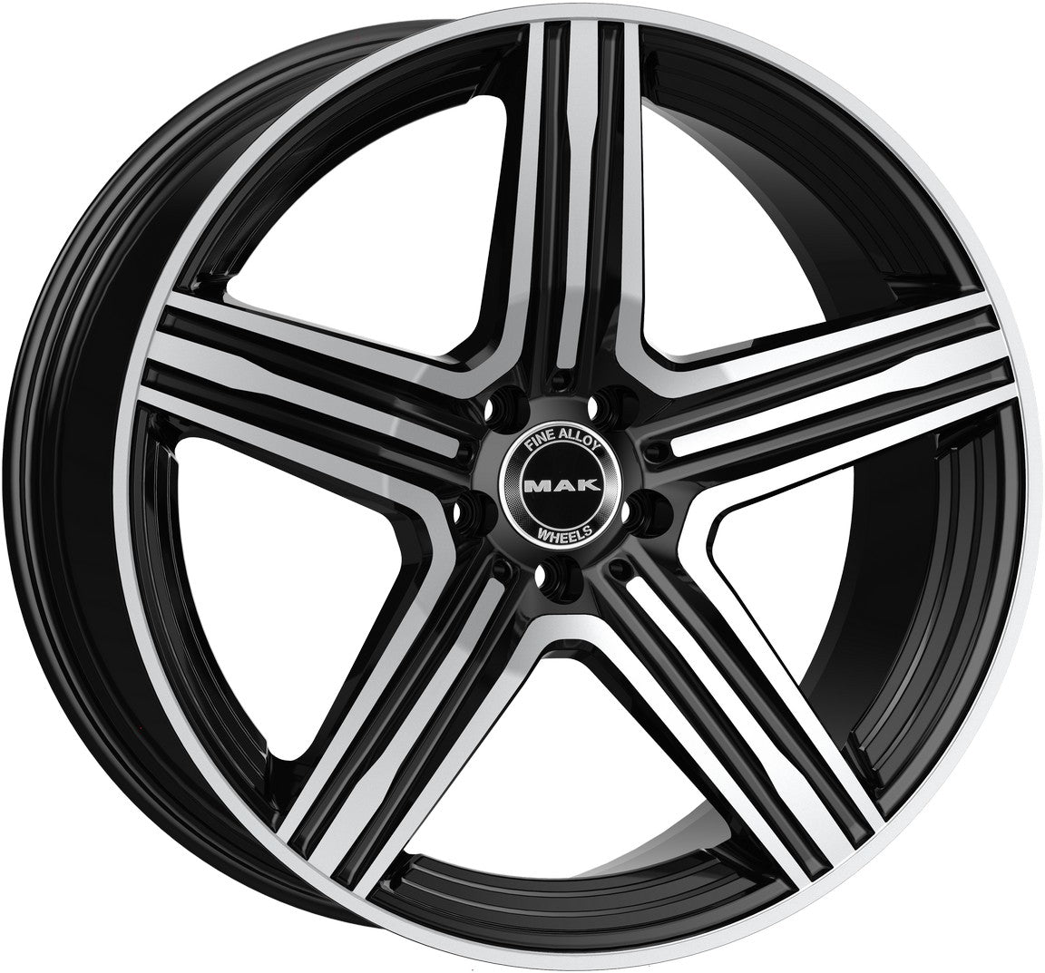 Mak Lewis-D black mirror Alufelge 11x21 Zoll ET55 LK 5x112 ML66.6