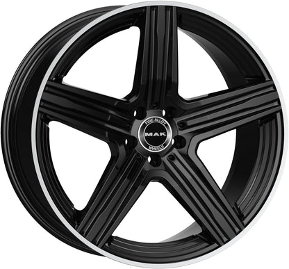 Mak Lewis-D gloss black mirror ring Alufelge 11x21 Zoll ET49 LK 5x112 ML66.6