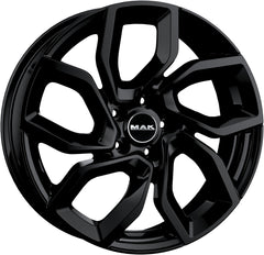 Mak Apollo gloss black Alufelge 7x18 Zoll ET35 LK 4x108 ML65.1