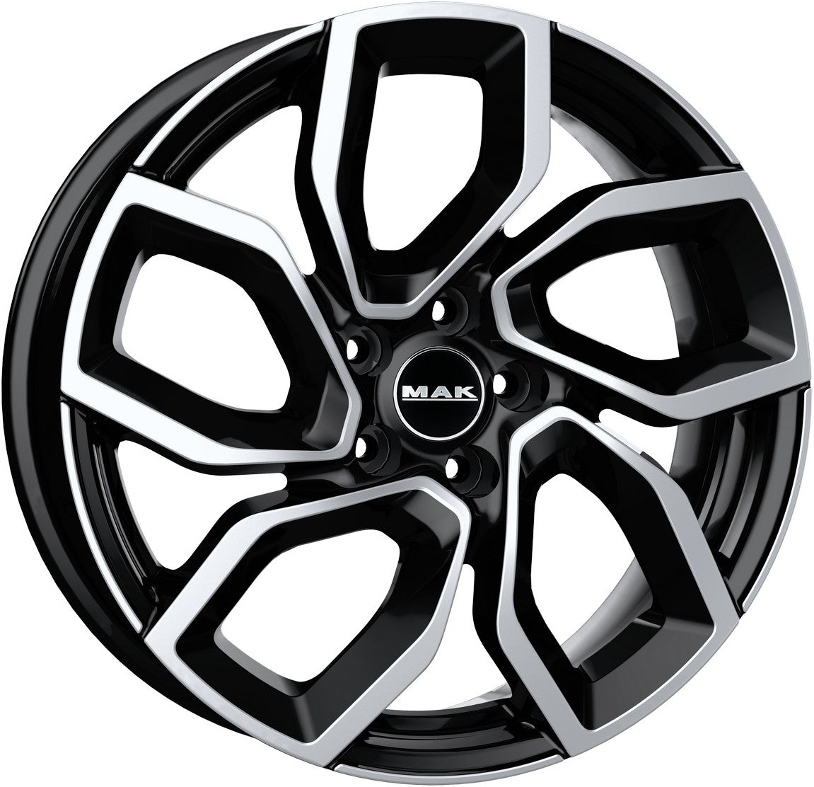Mak Apollo black mirror Alufelge 7.5x18 Zoll ET45 LK 5x108 ML65.1