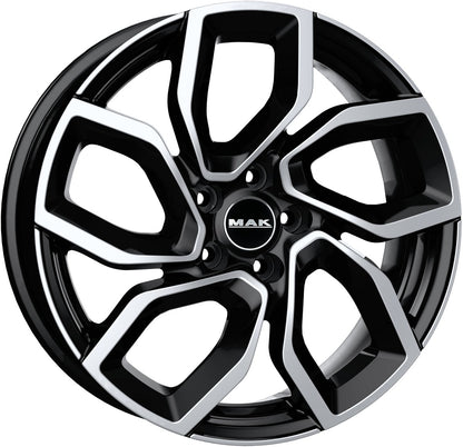Mak Apollo black mirror Alufelge 7.5x18 Zoll ET45 LK 5x108 ML65.1