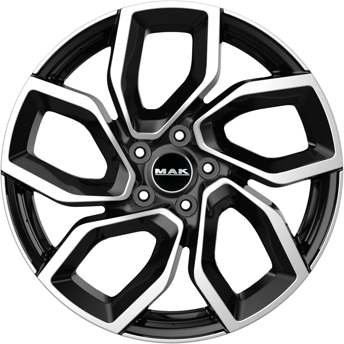 Mak Apollo black mirror Alufelge 7.5x18 Zoll ET45 LK 5x108 ML65.1 – Bild 2