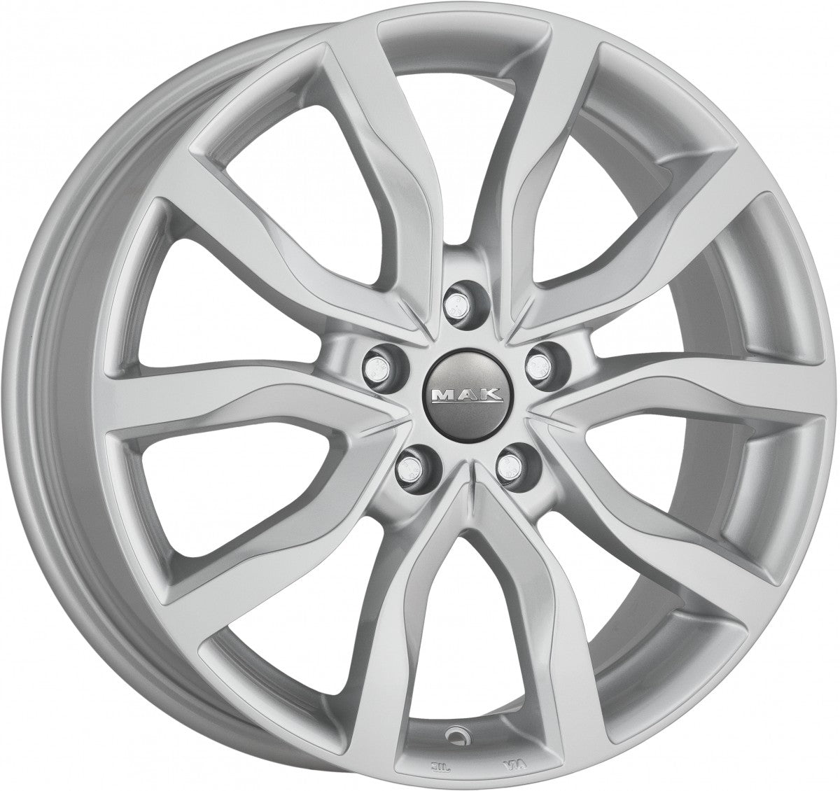 Mak Köln silver Alufelge 8x19 Zoll ET30 LK 5x112 ML66.5