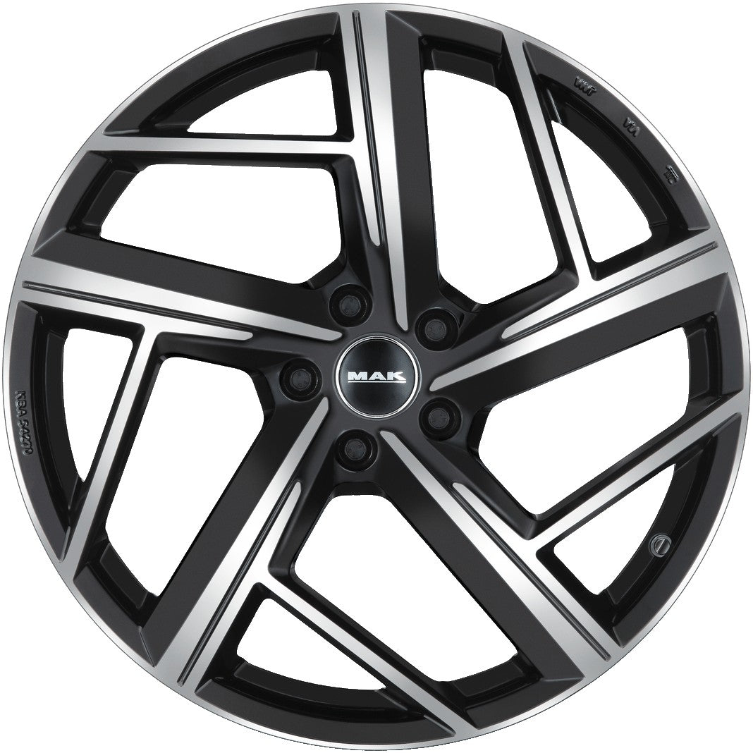 Mak Qvattro black mirror Alufelge 8.5x21 Zoll ET33 LK 5x112 ML66.45 – Bild 2