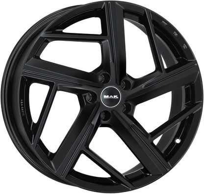 Mak Qvattro gloss black Alufelge 9x20 Zoll ET22 LK 5x112 ML66.45