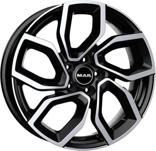 Mak Apollo black mirror Alufelge 7.5x17 Zoll ET38 LK 5x110 ML65.1