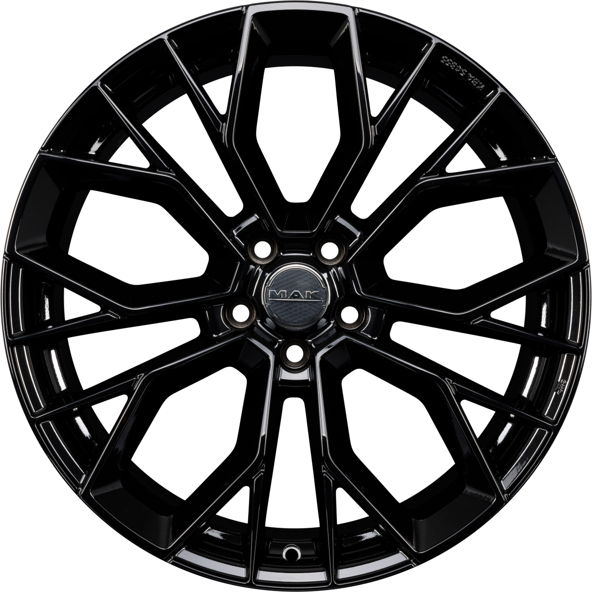 Mak Stilo Gloss Black Alufelge 8.5x20 Zoll ET40 LK 5x114.3 ML60.1