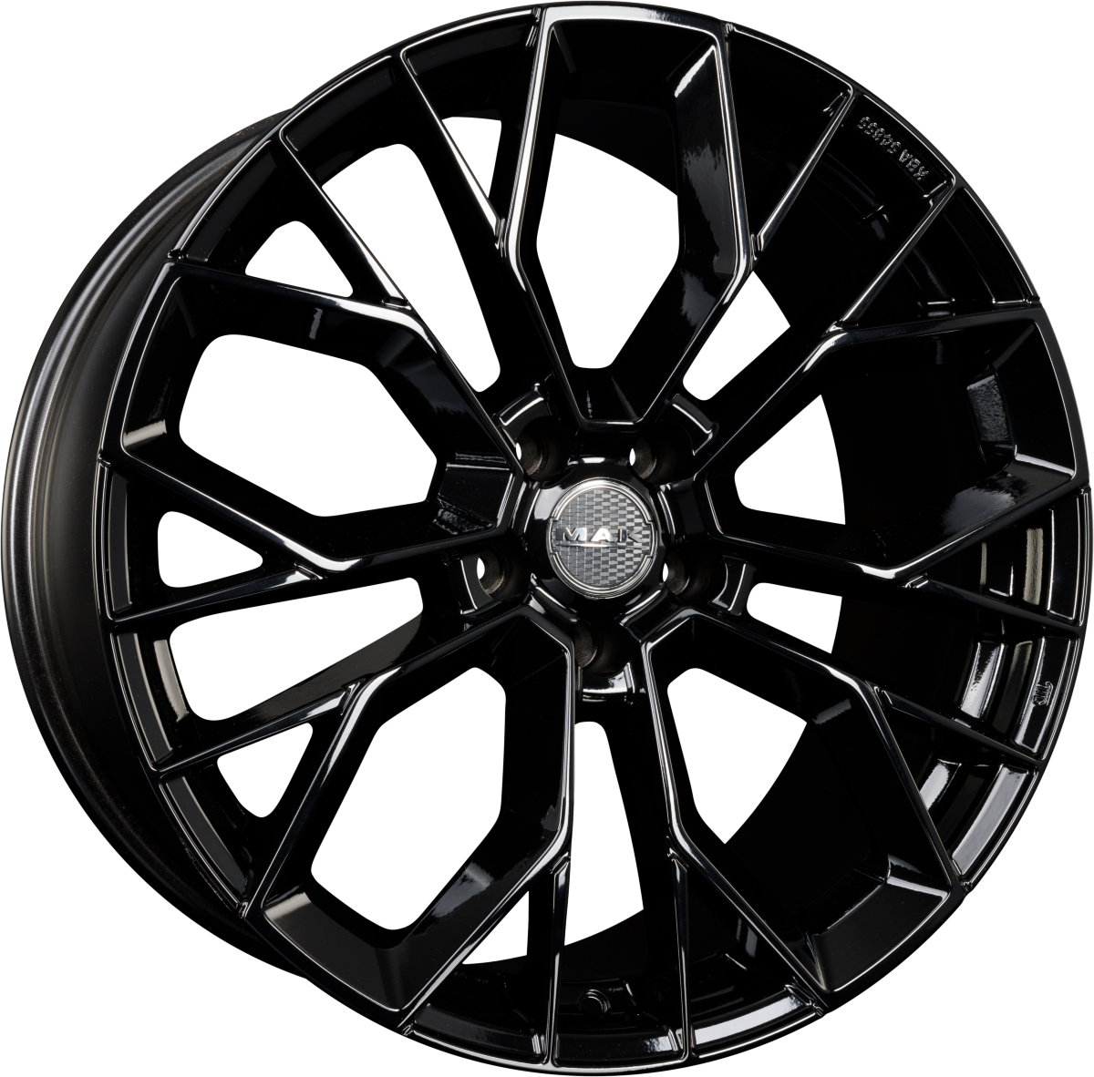 Mak Stilo Gloss Black Alufelge 8.5x20 Zoll ET40 LK 5x114.3 ML60.1 – Bild 2