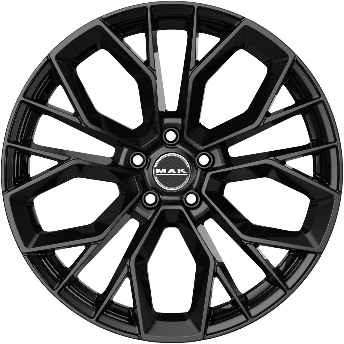 Mak Stilo-D gloss black Alufelge 9.5x20 Zoll ET22 LK 5x112 ML66.45 – Bild 2