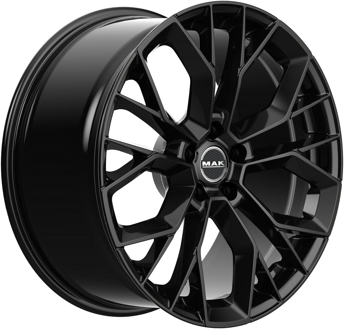 Mak Stilo-D gloss black Alufelge 9.5x20 Zoll ET22 LK 5x112 ML66.45 – Bild 3